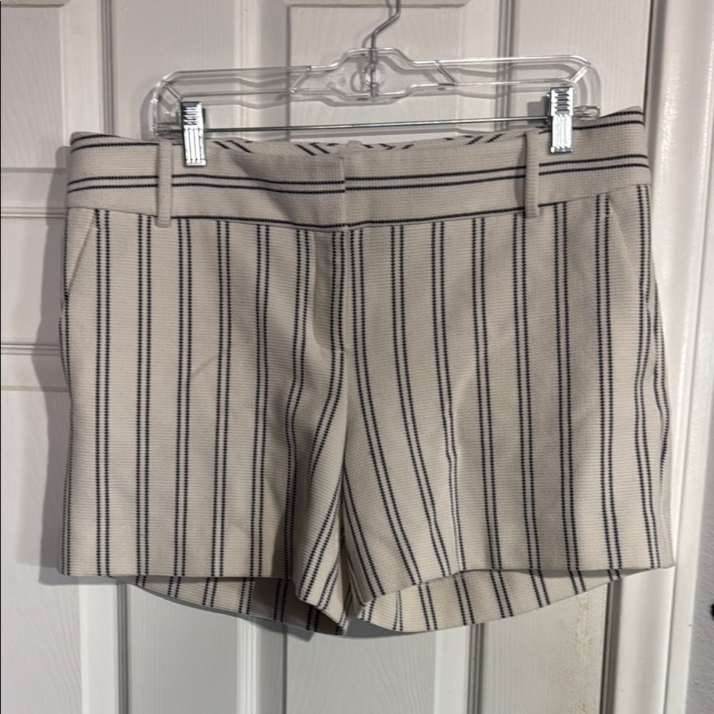 Striped Black and White Women's Shorts 7th avenue